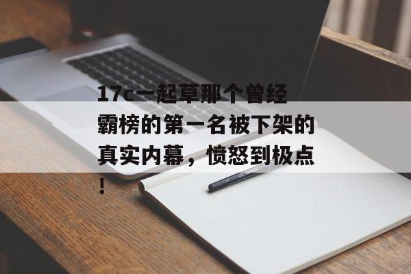 17c一起草那个曾经霸榜的第一名被下架的真实内幕，愤怒到极点！